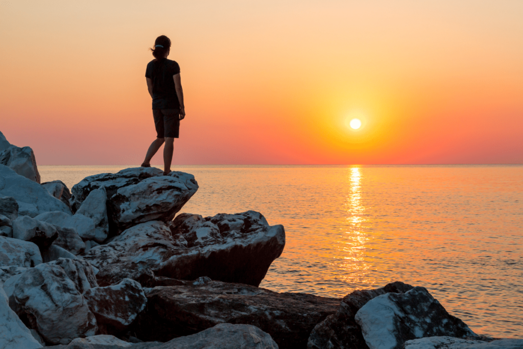 Facing the sunset